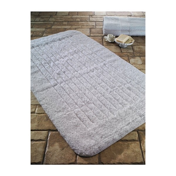 Bijela kupaonska prostirka Confetti Bathmats Cotton Beige, 70 x 120 cm