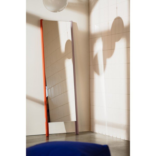 Stojeće ogledalo s okvirom od masivnog drveta 49x166 cm Lun – noo.ma-image-3