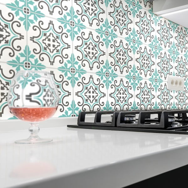 Set od 60 naljepnica u obliku pločice Ambiance Paco, 10 x 10 cm-image-3