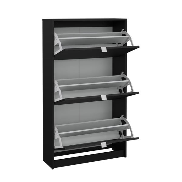 Crni preklopni ormarić za cipele Shoes – Tvilum-image-4