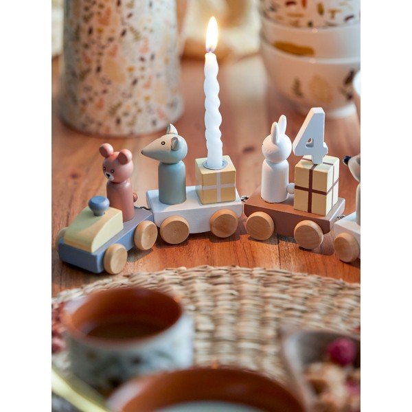 Ukrasni rođendanski vlak sa svijećama Bloomingville B-Day Vlak-image-1