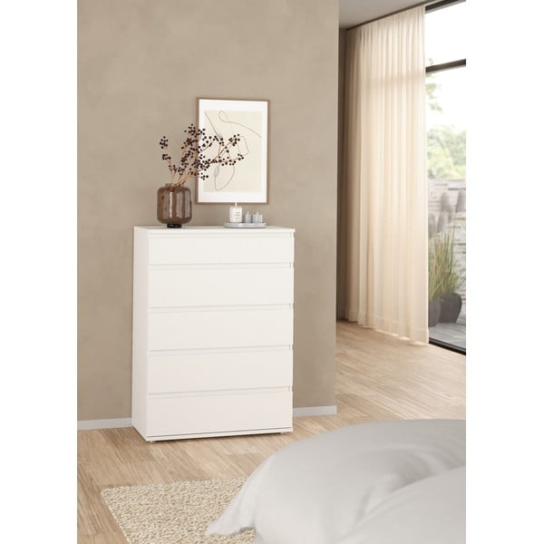 Bijela visoka komoda 77x107 cm Nova – Tvilum-image-1