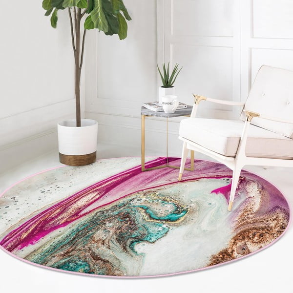 Periv/pogodan za robotski usisavač okrugli tepih ø 120 cm Comfort – Mila Home-image-2