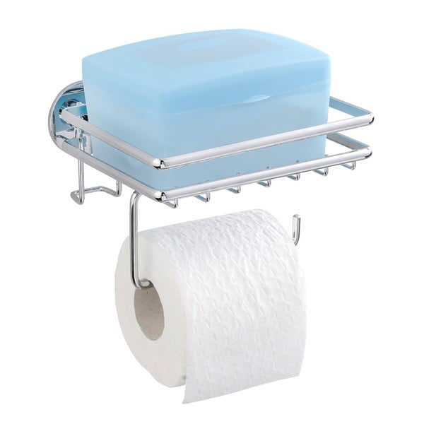 Samodržeći stalak za toalet papir s policom Wenko Express-Loc Cali