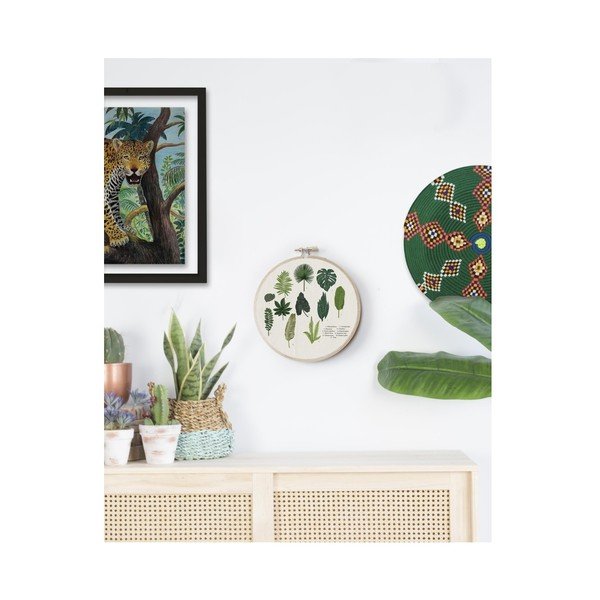 Zidni ukras Surdic Stitch Hoop Leafes Index, ⌀ 27 cm-image-1