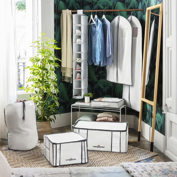 Bijela viseća zaštitna torba za odjeću Compactor Suit Bag White-image-3