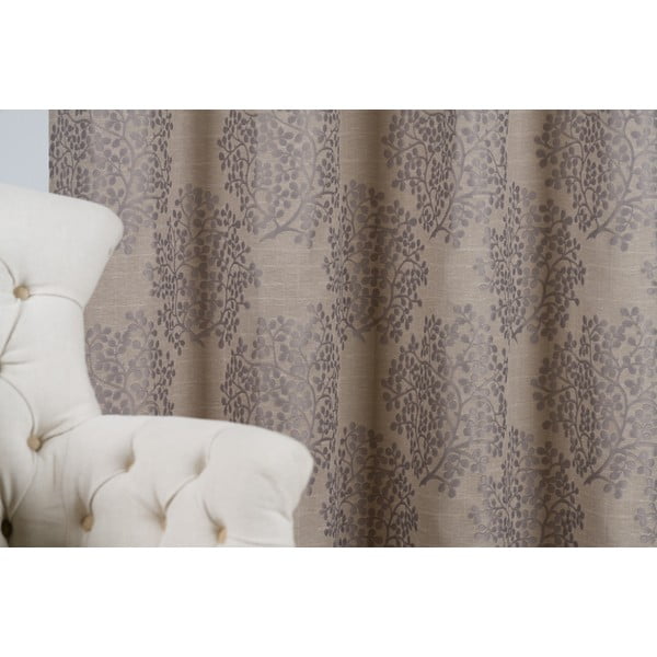 Siva/smeđa zavjesa 140x245 cm Kansai – Mendola Fabrics-image-3