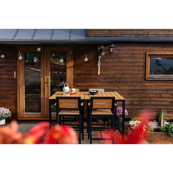 Vrtni blagovaonski set u prirodnoj boji za 4 osobe Nova – Bonami Selection-image-1