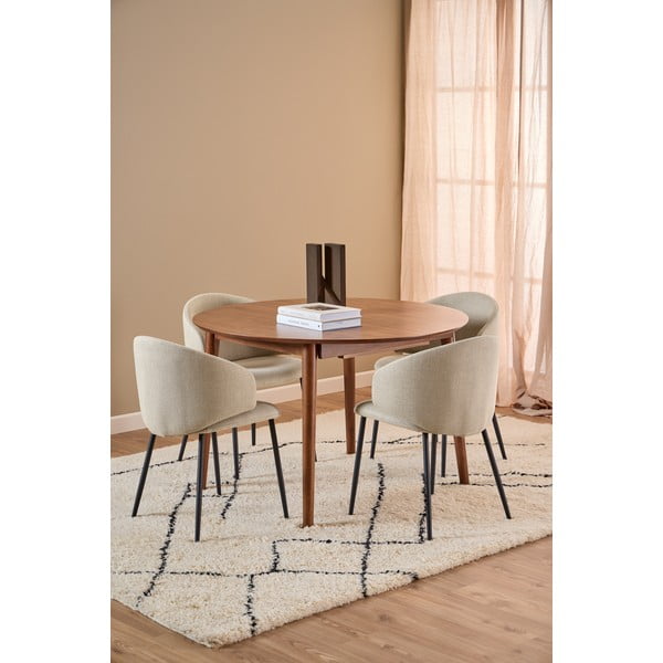 Okrugao proširiv blagovaonski stol s dodatnom pločom u dekoru oraha ø 115 cm Montreux – Actona-image-1