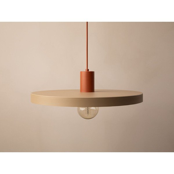 Bež metalna viseća svjetiljka ø 40 cm Ori – Micadoni -image-2