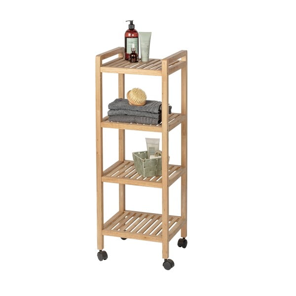 Kupaonska polica od punog oraha u prirodnoj boji 35x97 cm Norway – Wenko-image-1