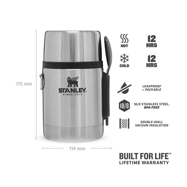 Termosica od nehrđajućeg čelika za hranu u srebrnoj boji 530 ml Adventure – Stanley-image-4
