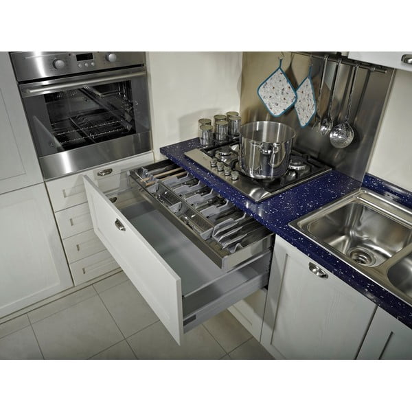 Sivi organizator pribora 83 x 46 cm Flexo – Elletipi-image-4