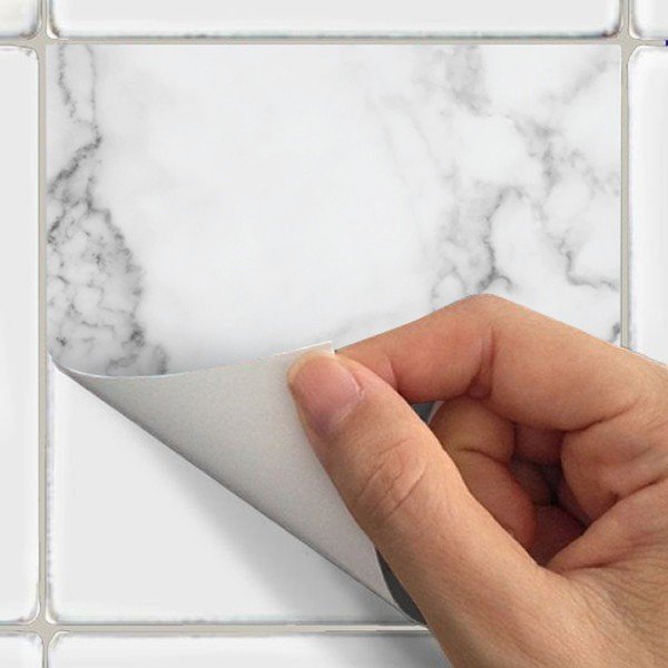 Set od 4 podne naljepnice Ambiance White Marble-image-1