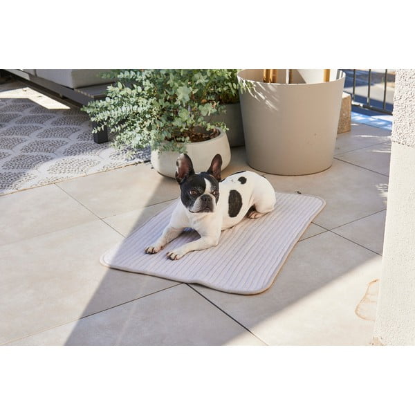 Siva pamučna deka za pse 90x120 cm Onda Pebble L – MiaCara-image-2