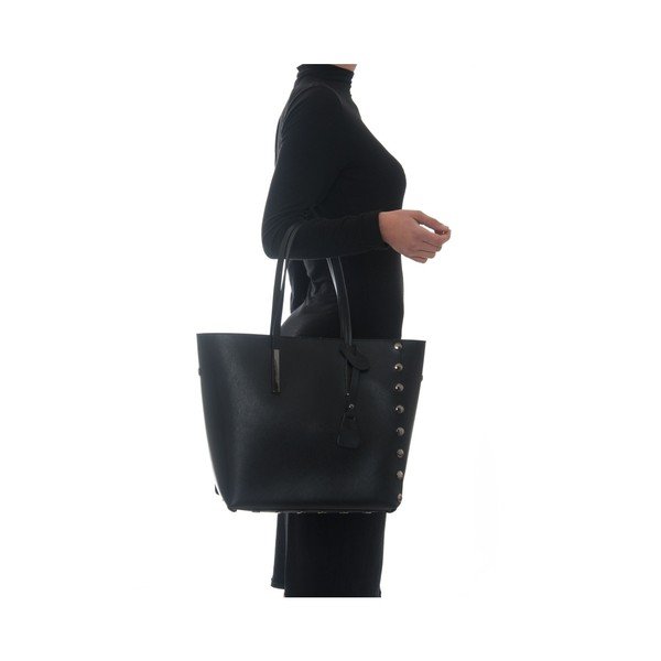 Crna kožna torbica Isabella Rhea Junipernus-image-4