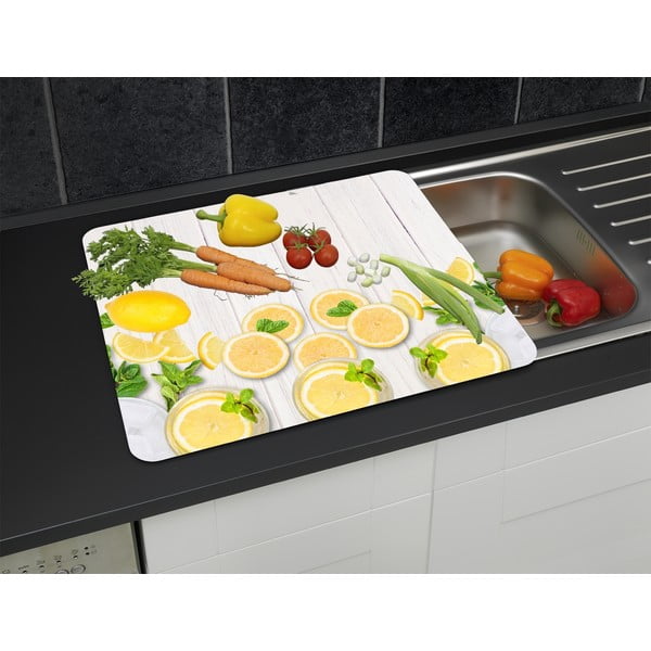 Zidna zaštitna ploča za štednjak od kaljenog stakla 50x56 cm Lemons – Wenko-image-2