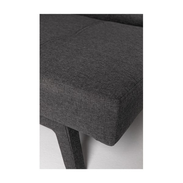 Tamno sivi kauč na razvlačenje sa sivim nogama Debut Ozzie-image-2
