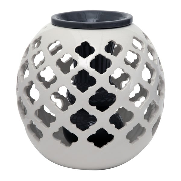 Crno-bijela okrugla keramička vaza Mauro Ferretti, 23,5 cm
