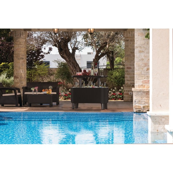 Plastični vrtni stol s prostorom za led 83.5x40 cm Bevy – Keter-image-1