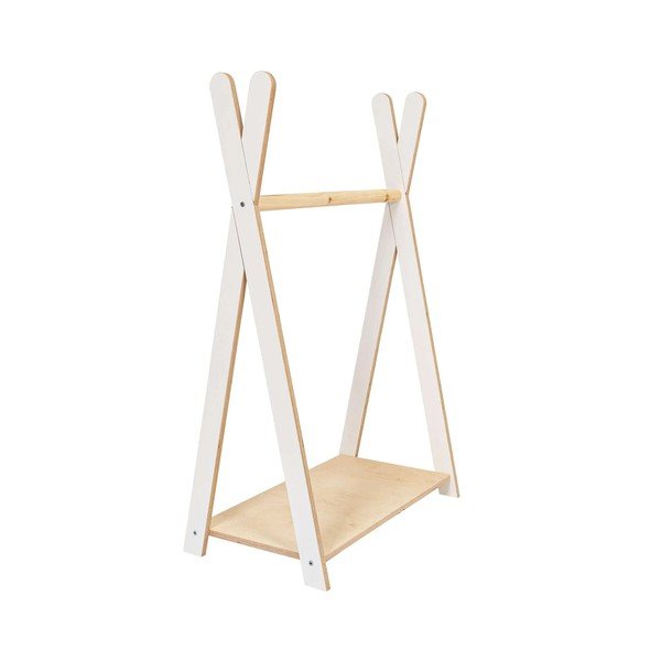 Bijela/u prirodnoj boji dječja vješalica u dekoru bora 60x97 cm Montessori – Meowbaby