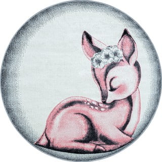 Svijetlo ružičasti/svijetlo sivi dječji tepih ø 160 cm Bambi – Ayyildiz Carpets