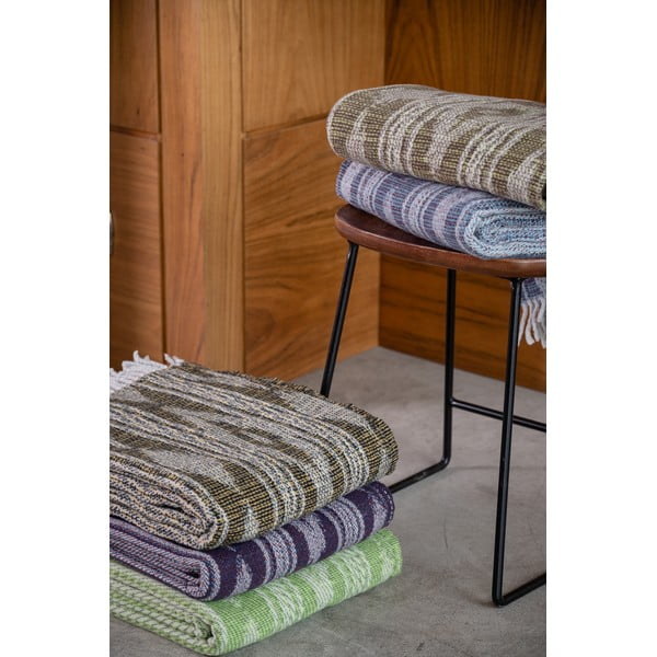 Tamno zeleni pokrivač s udjelom pamuka Euromant Zanzibar, 140 x 180 cm-image-2