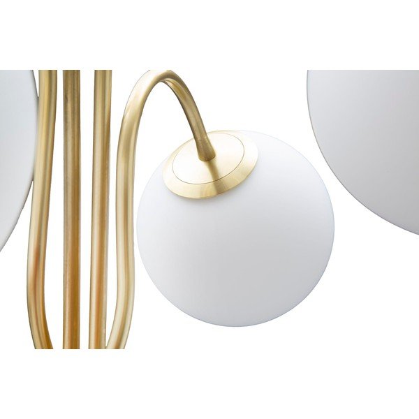 Bijela/u zlatnoj boji stojeća svjetiljka sa staklenim sjenilom (visina 176 cm) Glamy – Mauro Ferretti-image-2