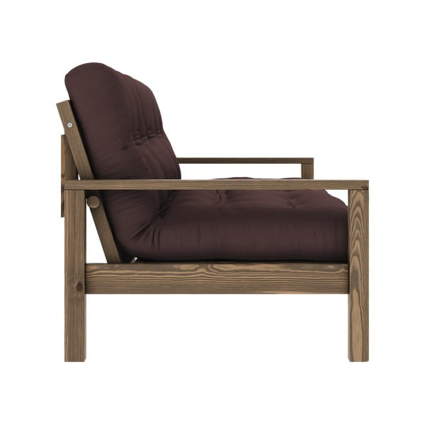 Tamno smeđa sklopiva sofa 205 cm Knob – Karup Design-image-4
