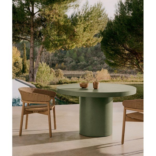 Okrugao vrtni stol betonski ø 120 cm Aiguablava – Kave Home-image-1