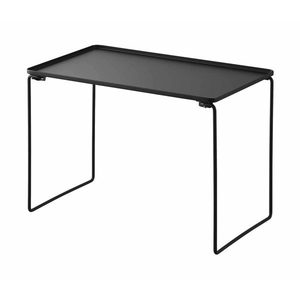 Crna metalna dodatna kuhinjska polica 41x28 cm Tower – YAMAZAKI