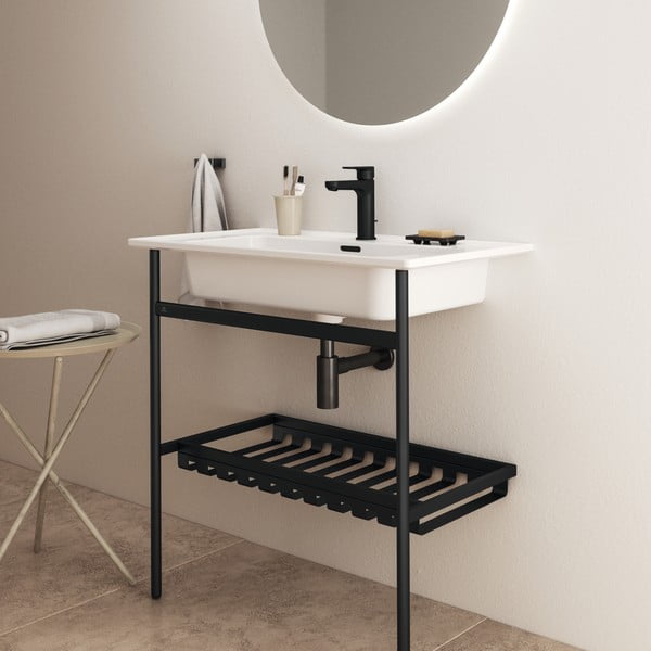 Crno metalno postolje ispod umivaonika 76x84 cm Conca – Ideal Standard-image-4