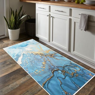 Plavi periv tepih 80x150 cm Blue Waves – Oyo Concept