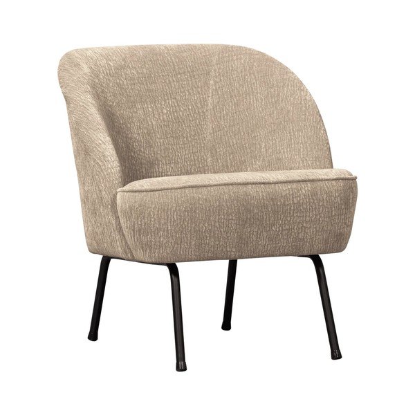 Bež fotelja od šenila Vogue – WOOOD