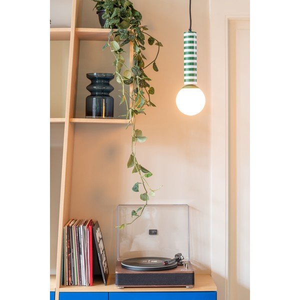 Zelena metalna viseća svjetiljka ø 12 cm Rayado Retro – Leitmotiv-image-1