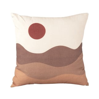 Smeđe-bež pamučni jastuk PT LIVING Sand Sunset, 45 x 45 cm