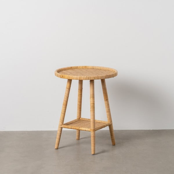 Okrugao pomoćni stol od ratana ø 45 cm – Ixia-image-1