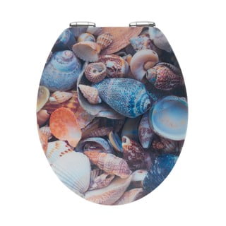 WC sjedalo s 3D slikom i s lakim zatvaranjem Wenkoo Sea Shell, 44,5 x 38 cm
