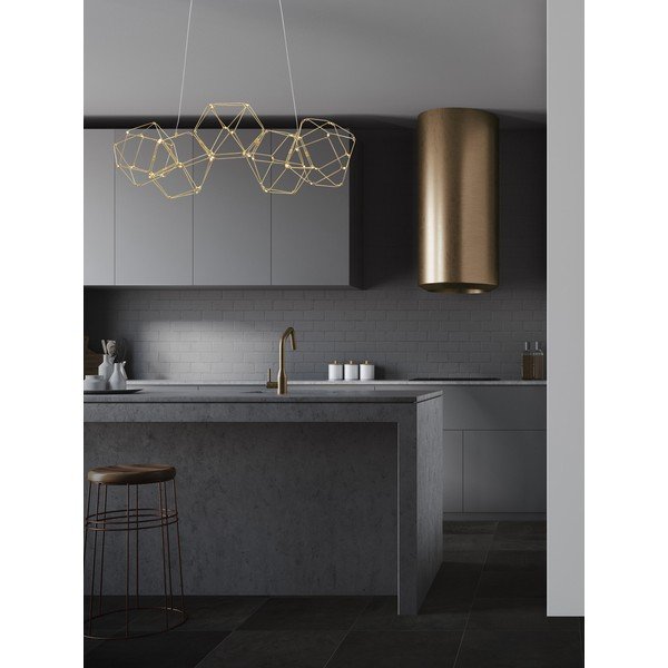 LED viseća svjetiljka aluminijska u zlatnoj boji Nebula – Nova Luce-image-1