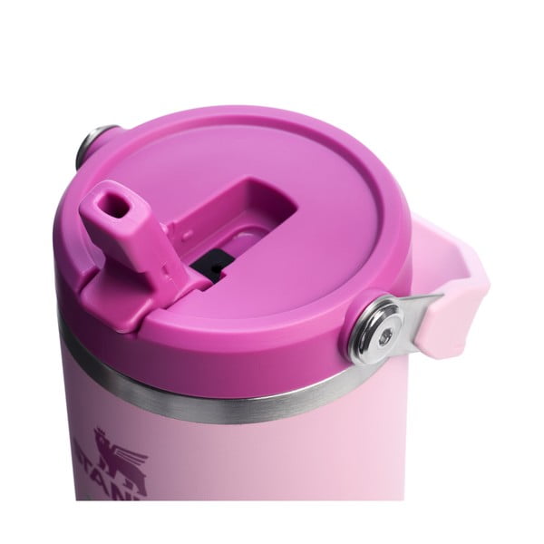 Ružičasta termosica od nehrđajućeg čelika 890 ml IceFlow™ Flip Straw 2.0 Tumbler Cherry Blossom – Stanley-image-3