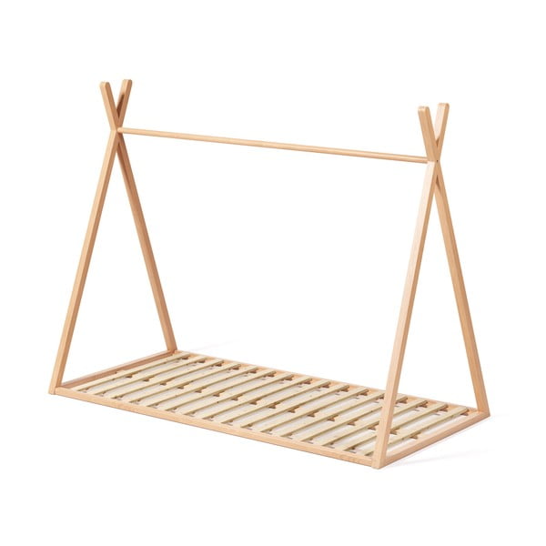 Dječji krevet od masivne bukve u obliku kućice s podnicom 90x190 cm u prirodnoj boji Maralis – Kave Home