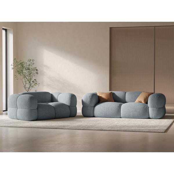 Svijetlo plava sofa 210 cm Loretto – Cosmopolitan Design-image-1