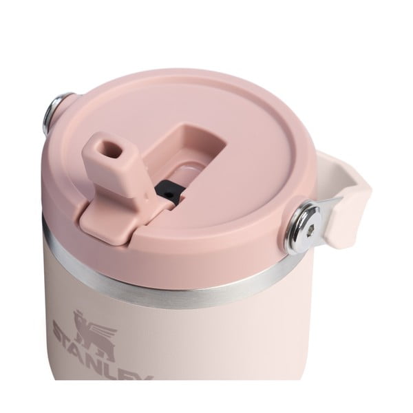 Svijetlo ružičasta termosica od nehrđajućeg čelika 600 ml IceFlow™ Flip Straw 2.0 Tumbler Rose Quartz – Stanley-image-2