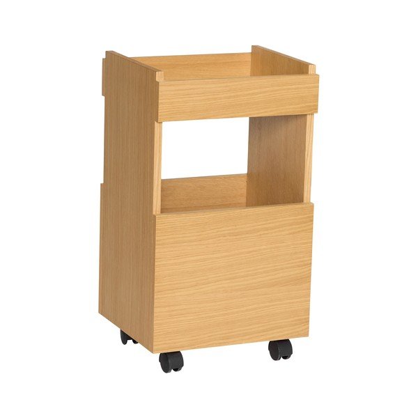 Kolica za posluživanje na kotačima u dekoru hrasta 35x40 cm Forma – Hübsch