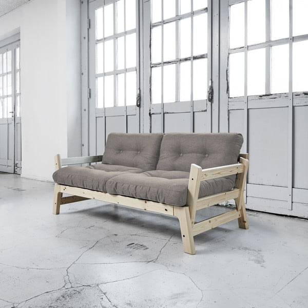 Sofa na razvlačenje Karup Step Natural / Granit Gray