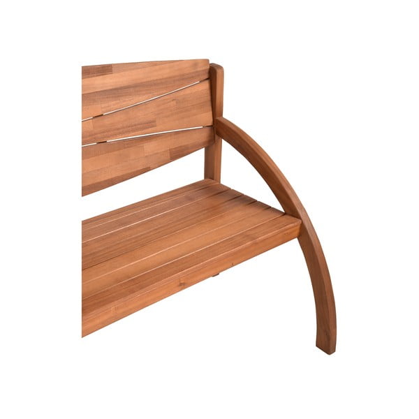 Smeđa vrtna klupa od masivnog drveta Hadia – Garden Pleasure-image-2