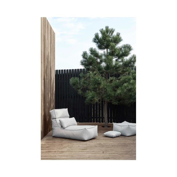 Svijetloplava podstavljena vrtna ležaljka STAY - Blomus-image-2