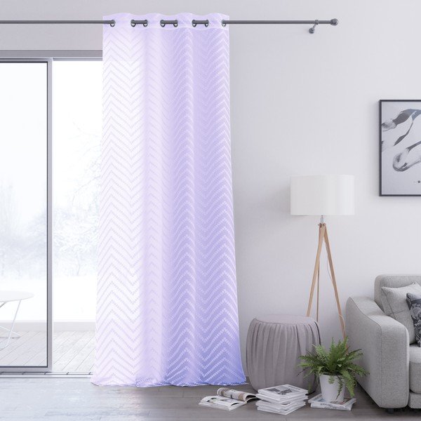 Svijetloljubičasta zavjesa AmeliaHome Molisa Eyelets, 140 x 250 cm-image-2