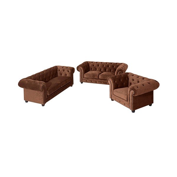 Smeđa sofa Max Winzer Orleans Velvet, 196 cm-image-2