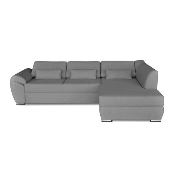 Sivi kutni kauč na razvlačenje Windsor &amp; Co. Sofe Epsilon, desni kut